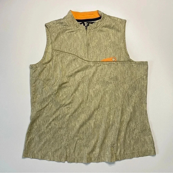 Jamie Sadock Large Sleeveless 1/4 Zip Mockneck - Picture 1 of 7